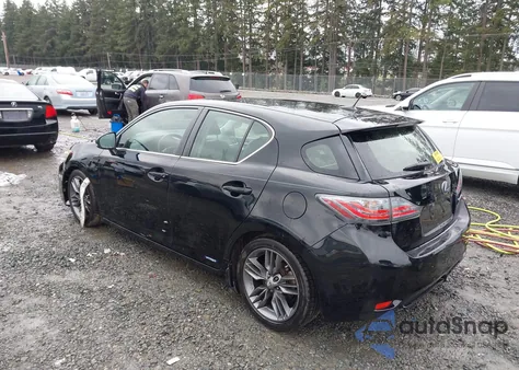 2012 Lexus Ct 200H Premium from USA, damaged, VIN JTHKD5BHXC2076572